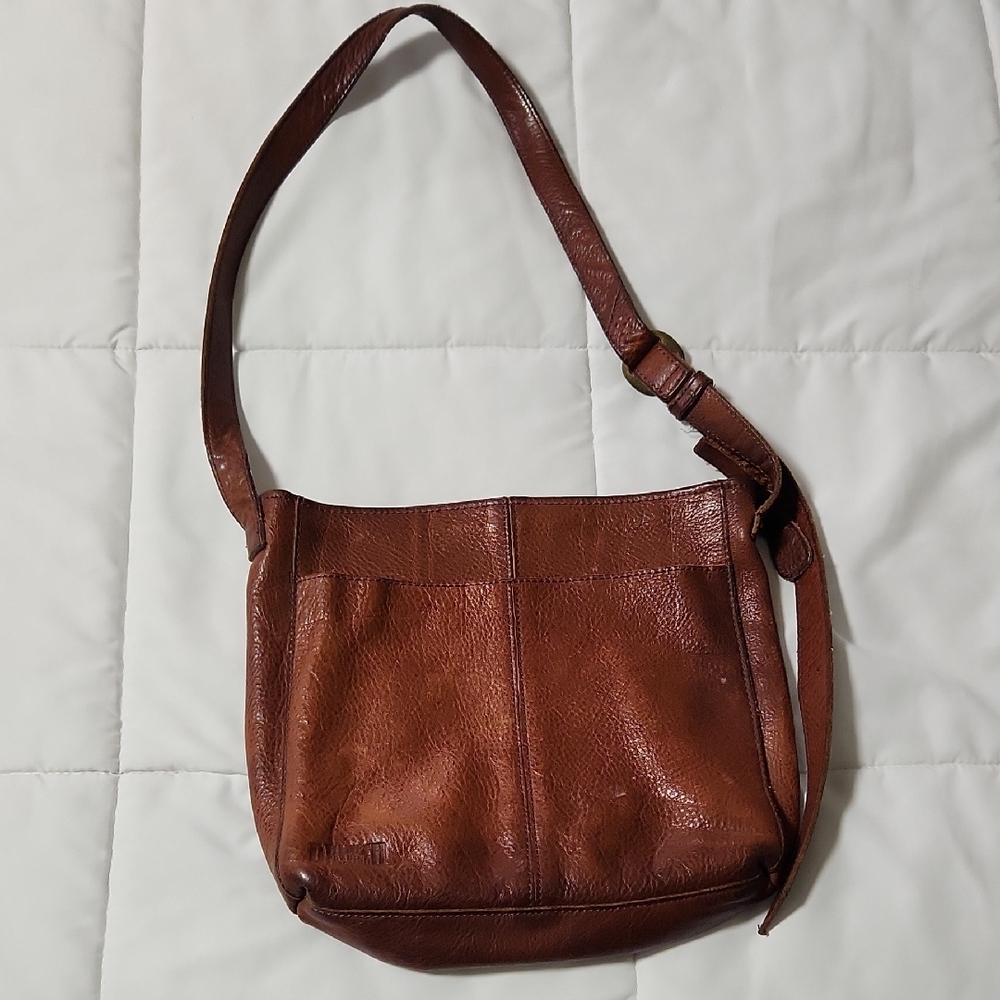 Duluth Trading Co. Brown Leather Shoulder Bag